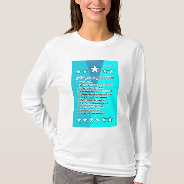 11 Zweck der Bildung T-Shirt (Vorderseite)
