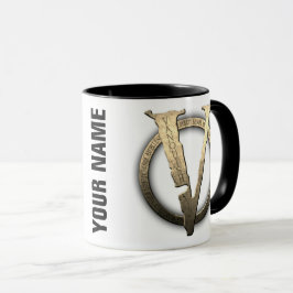 11oz CUSTOM "V" Kaffee Tasse