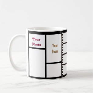 11oz kundenspezifisches Gitter 4 Ihre Fotos u. Tasse