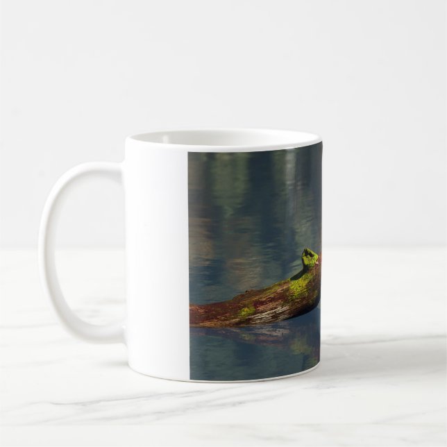 11oz-Tasse mit "Wiedergeburt (Grün)"-Bild Kaffeetasse (Links)