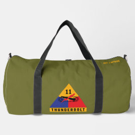 11th Armored "Thunderbolb" Division Custom Duffle Bag