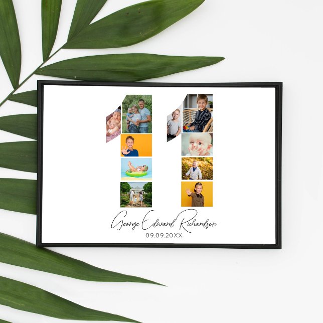 11th Birthday Photo Collage Poster Keepsake (Von Creator hochgeladen)