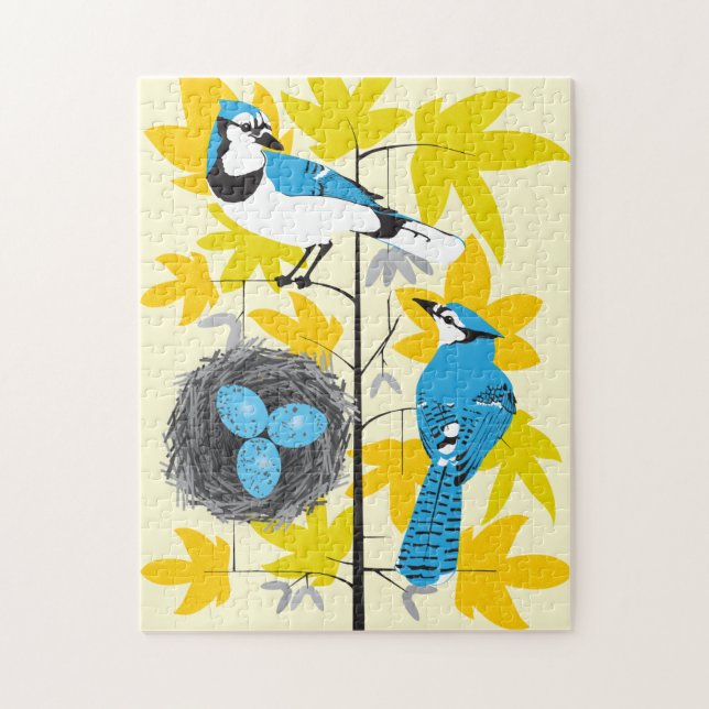 11x14 Blue Jay Puzzle für Colorblinde (Vertikal)