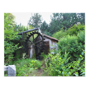 11X14 Dalby Waterwheel in Gewerkschaft Washington- Fotodruck