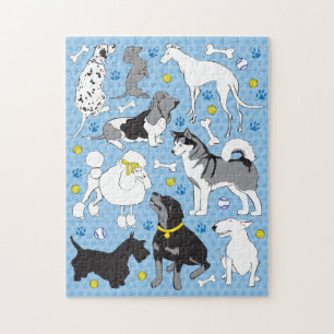 11x14 Dog Lovers Puzzle für Colorblinde