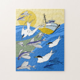 11x14 Fishing-Puzzle für Colorblinde Puzzle