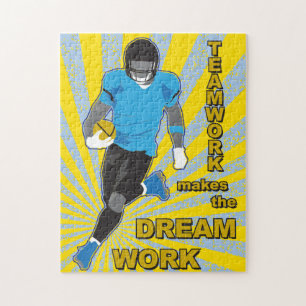 11x14 Football Puzzle for Colorblind People