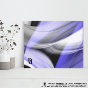 11x14" Lavendel-Mond Trend Abstrakte Kunst Violett Leinwanddruck
