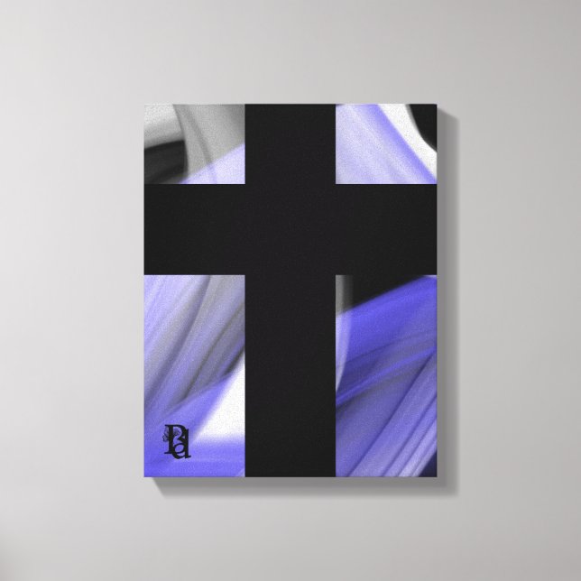 11x14" Lavender Moon Trend Abstract Art Violet Leinwanddruck (Vorderseite)