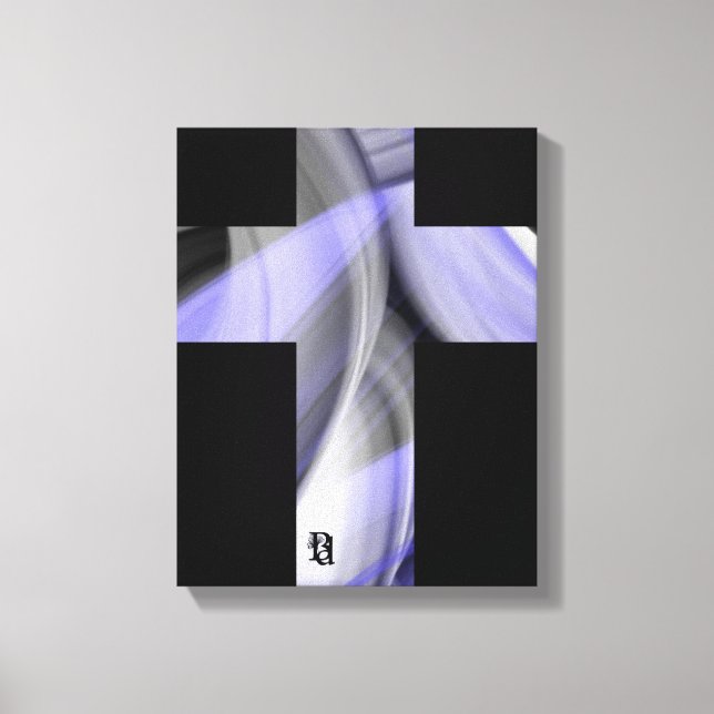 11x14" Lavender Moon Trend Abstract Art Violet Leinwanddruck (Vorderseite)