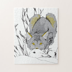 11x14 Lynx and Hare Puzzle für Colorblinde