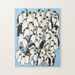 11x14 Pinguine Puzzle für Colorblinde