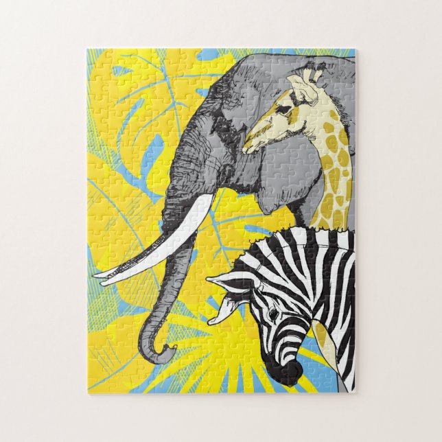 11x14 Safari-Puzzle für Colorblinde Puzzle (Vertikal)