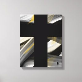 11x14" Trend Abstraktes Kunstleinwand Schwarz Weiß Leinwanddruck