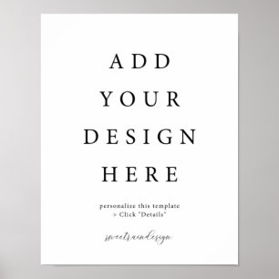 11x14" Vertikal/Portrait-Poster-Zeichen Poster