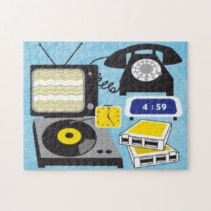 11x14 Vintage Symbole Puzzle für Farbblinde