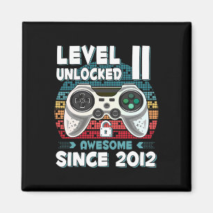 11yr Bday Son Boy Funny Gamer 11th 11 Year Old Bir Magnet