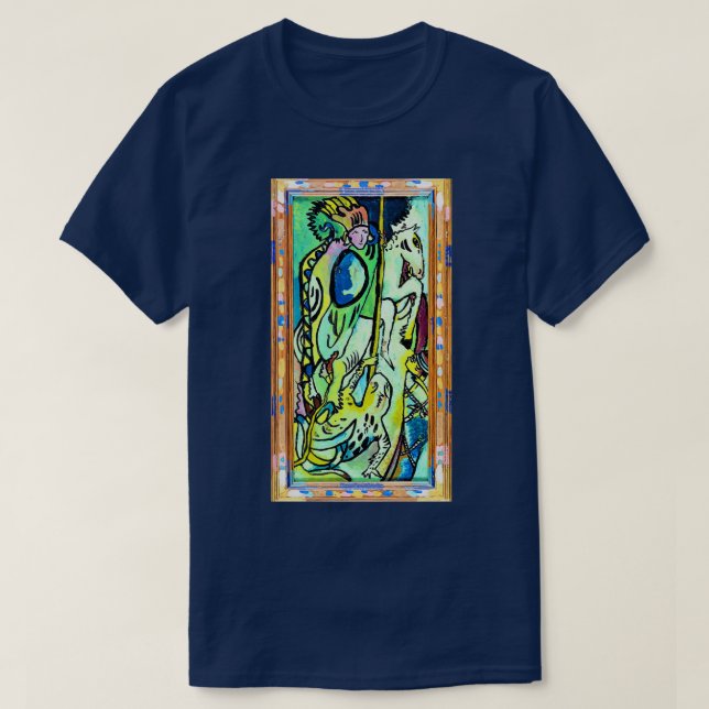 12000pixel500dpi Wassily Kandinsky St Georg II Dig T-Shirt (Design vorne)