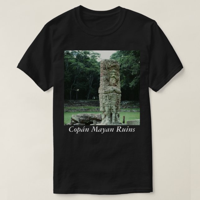 1200 v. Chr. Copan Maya Ruins Honduras Foto Design T-Shirt (Design vorne)