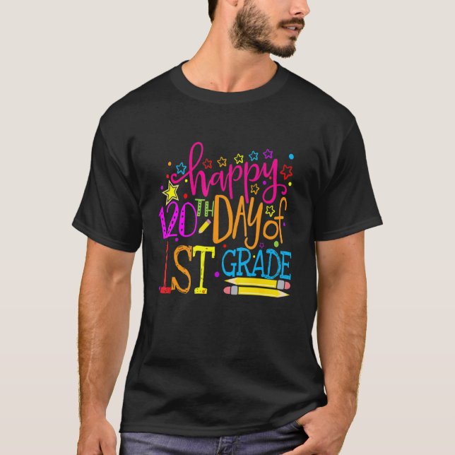 120 Days Smarter First Grade 120th Day Of School 1 T-Shirt (Vorderseite)