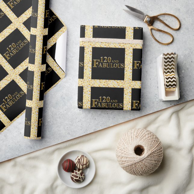 120 Geburtstag Geschenkpapier (Kunsthandwerk)
