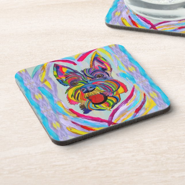 120 - Schnauzer-Untersetzer Getränkeuntersetzer (Linke Seite)