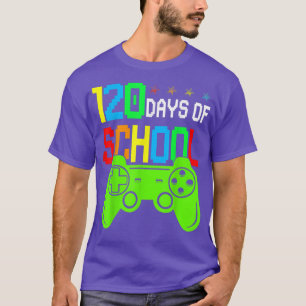 120. Schultag für Kinder Videospiele erreicht 1 T-Shirt
