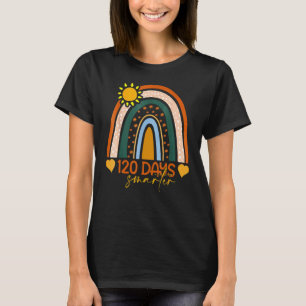 120. Schultag Lehrer 120 Tage schlauer Regen T-Shirt