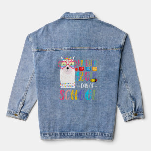 120. Schultag Nr. Prob Llama 120 Tage Pres Jeansjacke