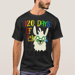 120. Schultag Nr. Prob Llama 120 Tage Scho T-Shirt
