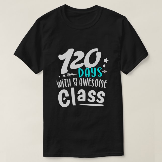 120 Schultage T-Shirt (Design vorne)