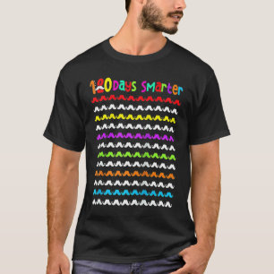120 Tage schlauer Schnurrbart Lehrer Kinder 120. T T-Shirt