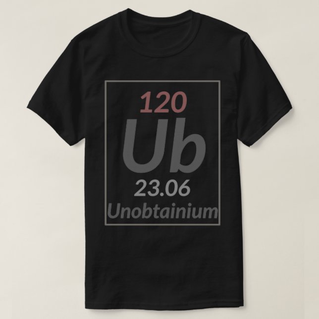 120 Unobtainium T-Shirt (Design vorne)