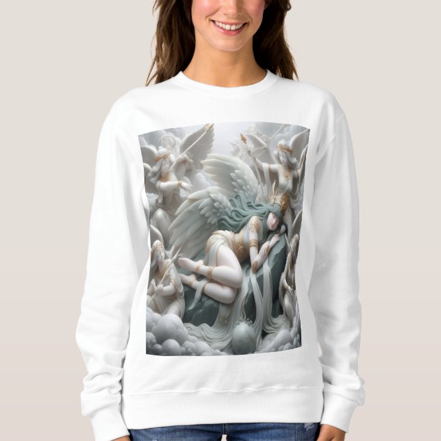 1212 Angel Watch Weibliche Pullover (Vorderseite)