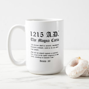 1215 A.D.™ Magna Carta Artikel 39 Klassische Tasse