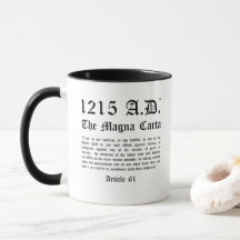1215 A.D.™ Magna Carta Artikel 61 Combo-Tasse