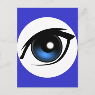 1216137653542424074schmalwhouse_Cartoon_eye Postkarte