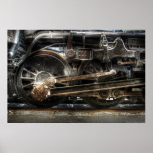 1218 - Nanowatt Art-EIn 1218 Dampf 2-6-6-4 Poster