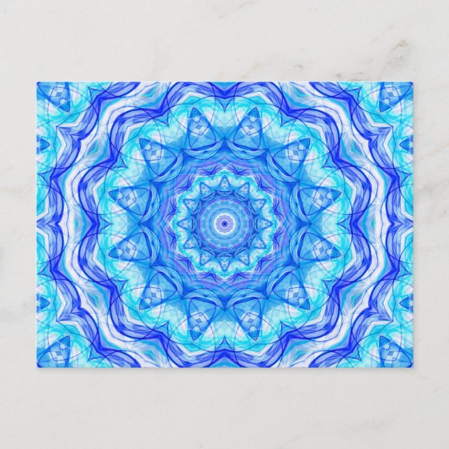 121 SeaStar Mandala verzaubert Postkarte (Vorderseite)