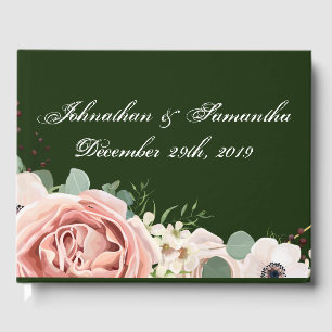 122 Page Wedding Guestbook Geometric Garden Hunter Gästebuch