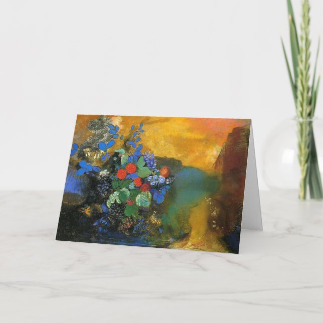 123 Karten begrüßen - Ophelia unter den Blume_ (Vorderseite)