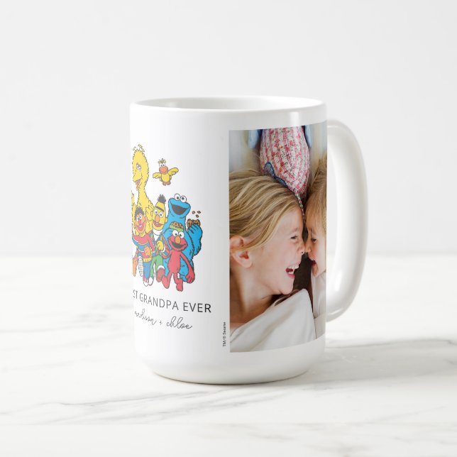 123 Sesamstraße | Opa-Foto Kaffeetasse (VorderseiteRechts)