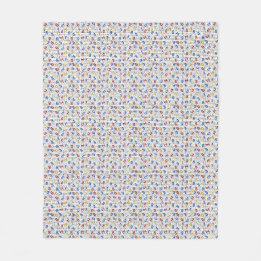123 Ziffern Rot-Gelb-Blau-Binärcode Fleecedecke