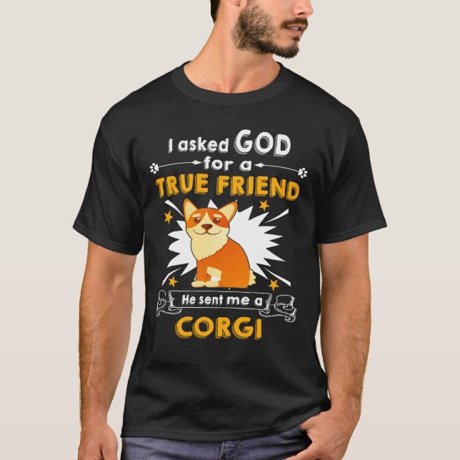 124 Er schickte mir einen Corgi T-Shirt (Vorderseite)