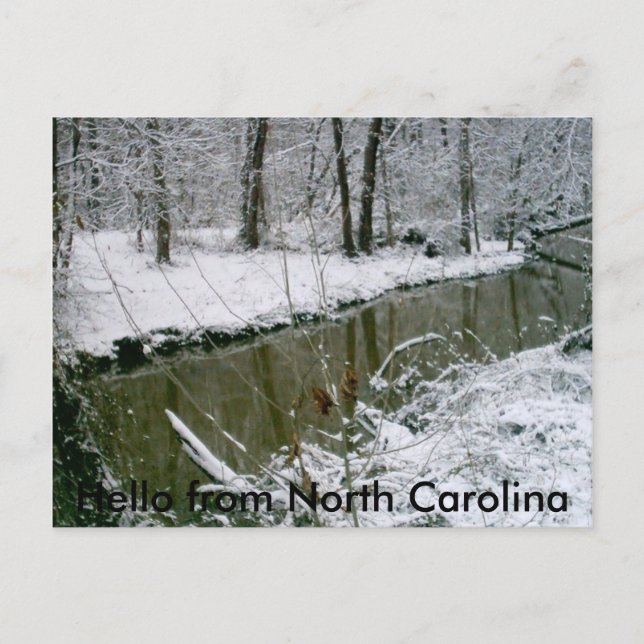 124, Hallo aus North Carolina Postkarte (Vorderseite)