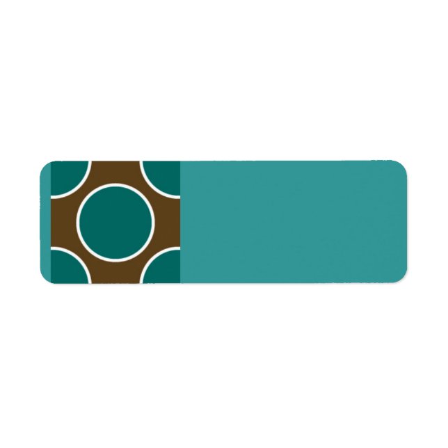 124 RETRO-FARBEN AQUAMARIN WEISSE PUNKT PATTER (Vorne)