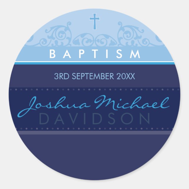 125 Suzi CUSTOM STICKER SIEGEL elegant marineblau (Vorderseite)