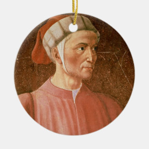 (1265-1321) Detail Dante Alighieris seines Keramik Ornament