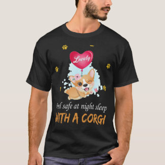 126 fühlen sich bei Nachtruhe mit Corgi sicher T-Shirt