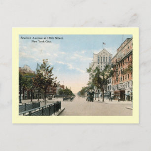126th St., Harlem, New York City Vintag Postkarte
